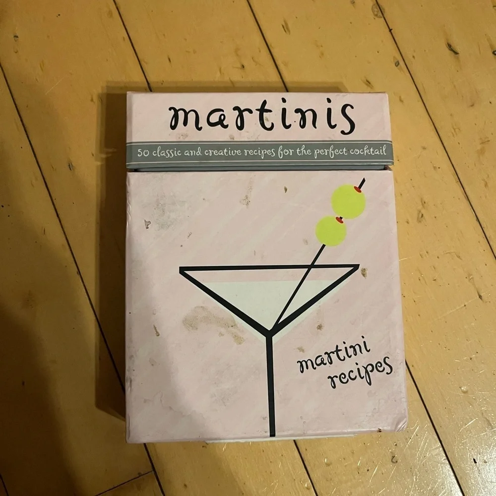 Martini Recipe Card Deck Cocktail Recipes